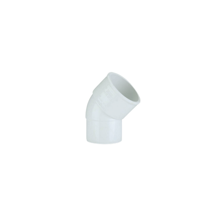 Davant Solvent Weld Spigot 45° Bend White 40mm