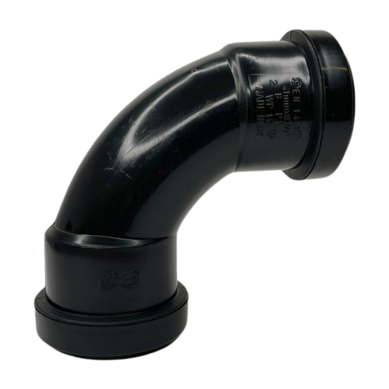 Davant Push Fit Swept Bend 91.25° Black 40mm