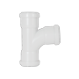 Davant Push Fit Swept Tee 91.25° White 32mm