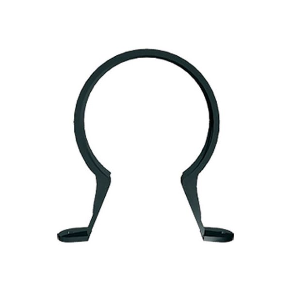Pipelife Mini Flow Downpipe Clip Black 50mm