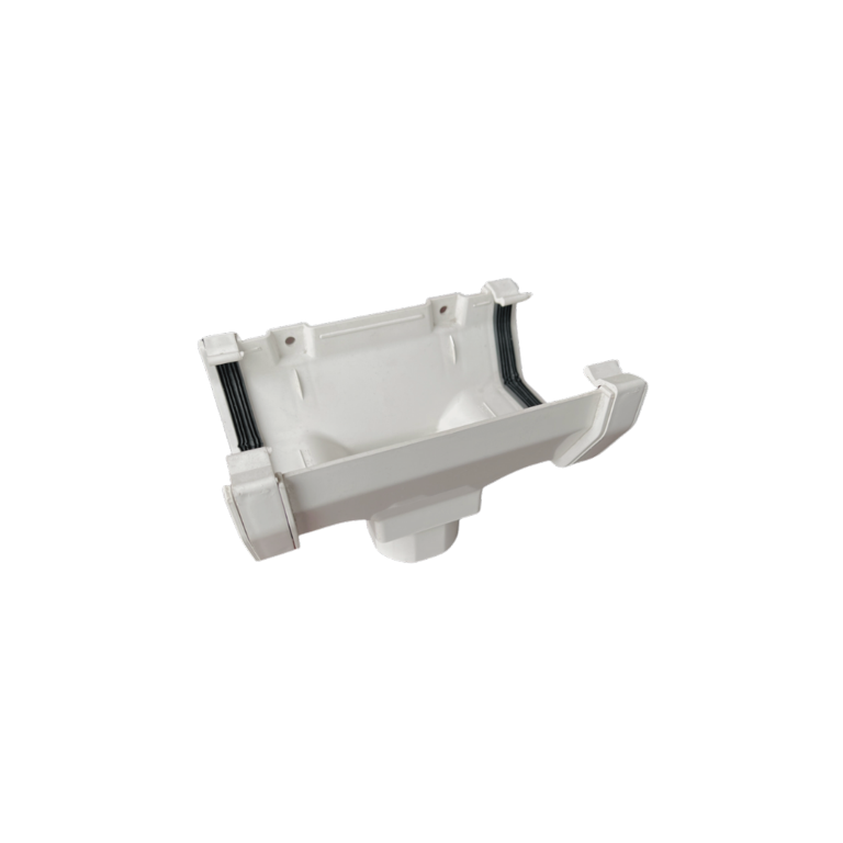 Kayflow Rainwater Square Running Outlet White 112mm