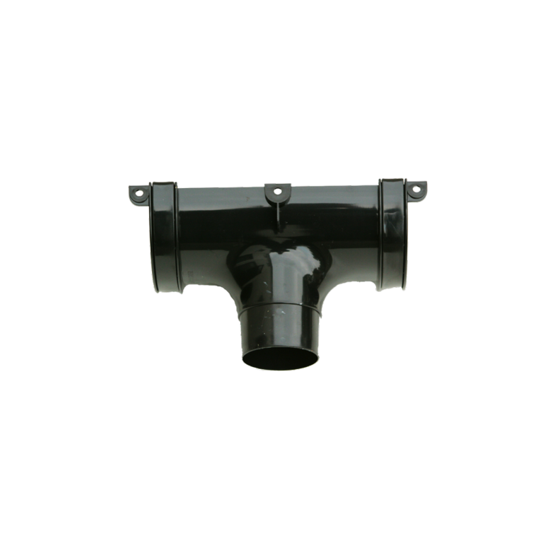 Kayflow Rainwater Round Running Outlet Black 112mm