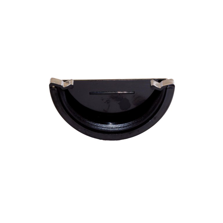Kayflow Rainwater Round External Stop End Black 112mm