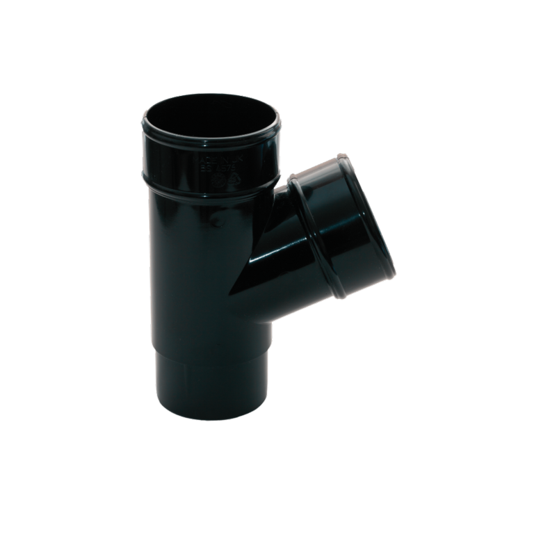 Kayflow Rainwater 112.5° Round Branch Black 68mm