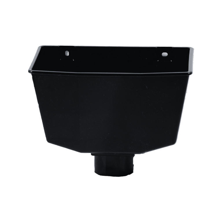 Kayflow Rainwater Round Hopper Head Black 68mm