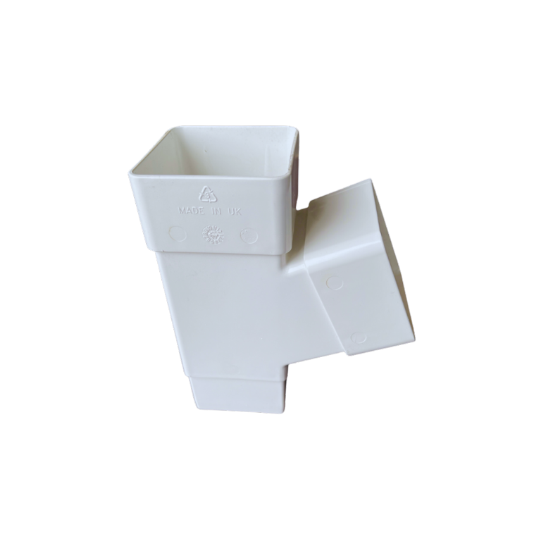 Kayflow Rainwater 112.5° Square Branch White 65mm