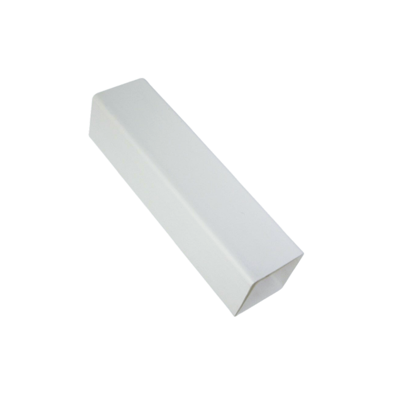 Kayflow Rainwater Square Downpipe White 4m x 65mm
