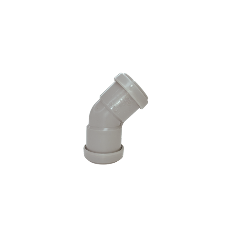 Davant Push Fit Obtuse 45° Bend 32mm Grey