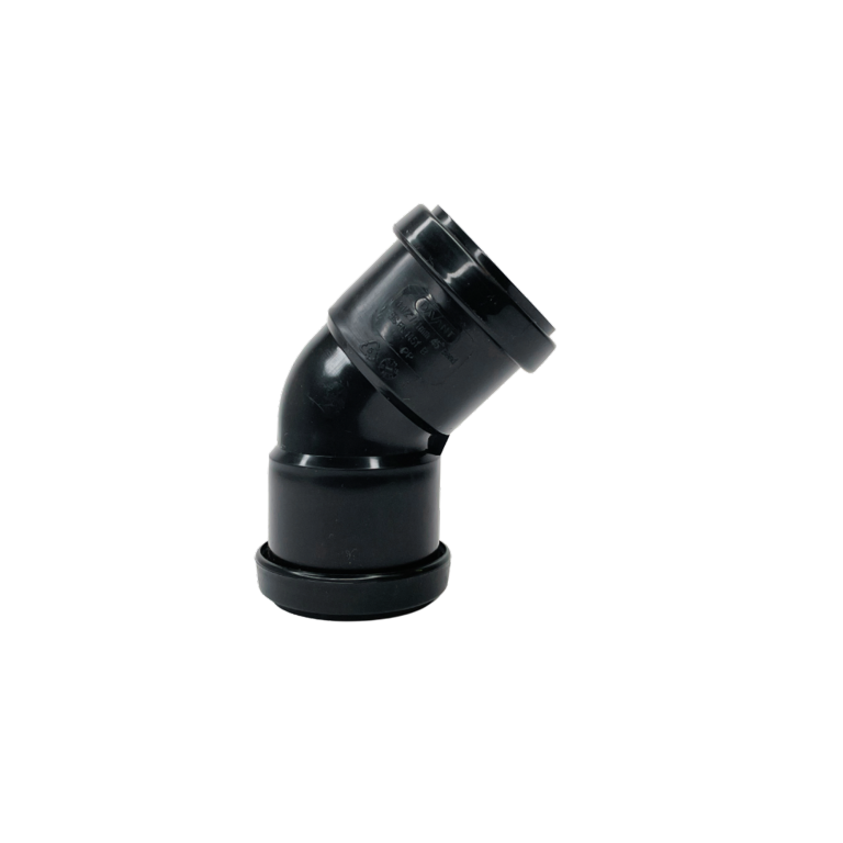 Davant Push Fit Obtuse 45° Bend 40mm Black