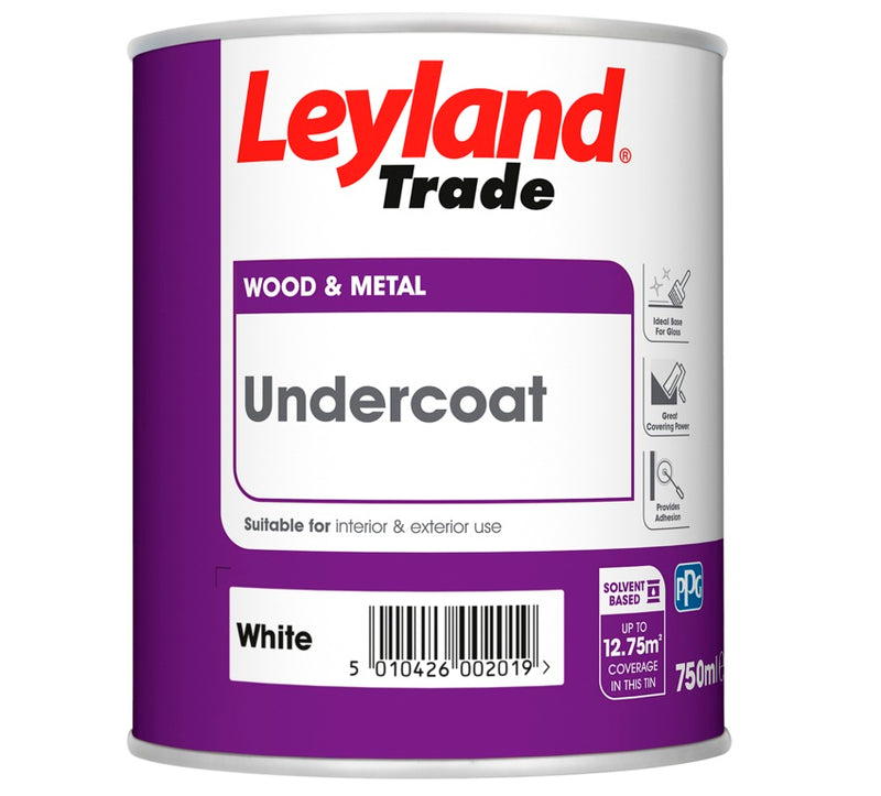 Leyland Trade Undercoat  750ml Brilliant White