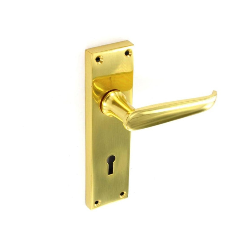 Securit Victorian lock handles (Pair) 155mm