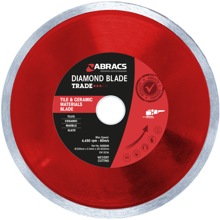 Abracs Tile & Ceramic Diamond Blade 230mm x 7mm