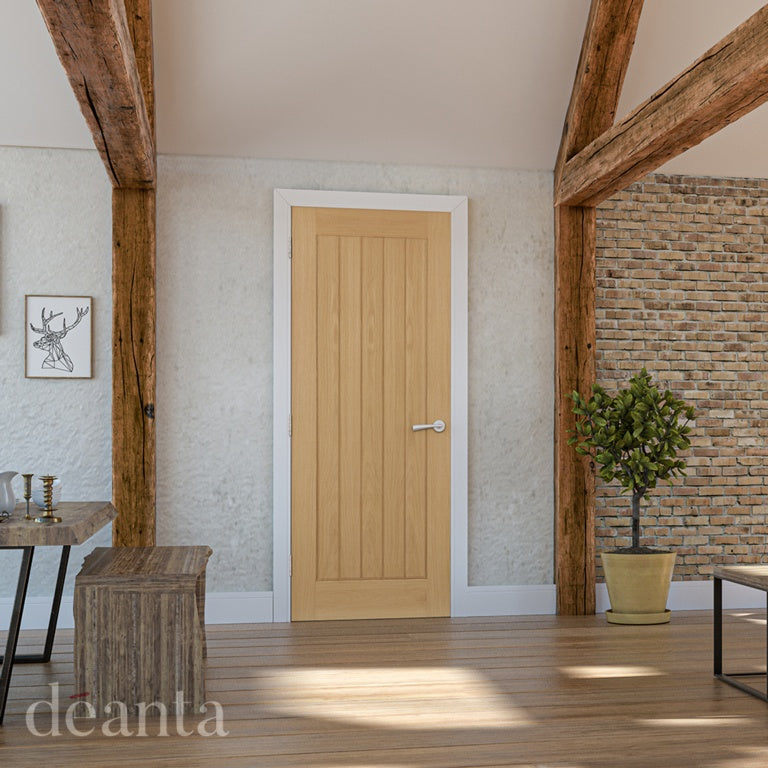 Deanta Ely Prefinished Oak Door 1981 x 838mm