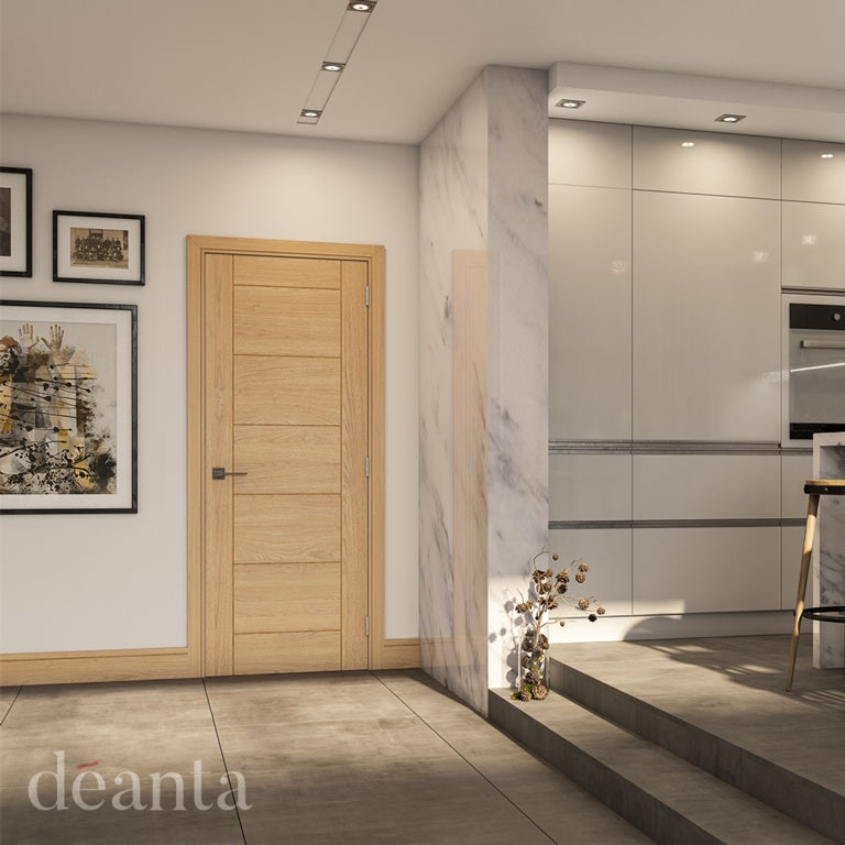 Deanta Seville Prefinished Oak Door 1981 x 838mm