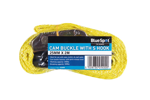 Blue Spot Tools 25mm x 2m S Hook Cam Buckle