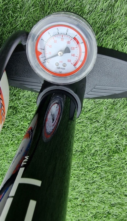 Sport Direct Steel Track Pump & Gauge