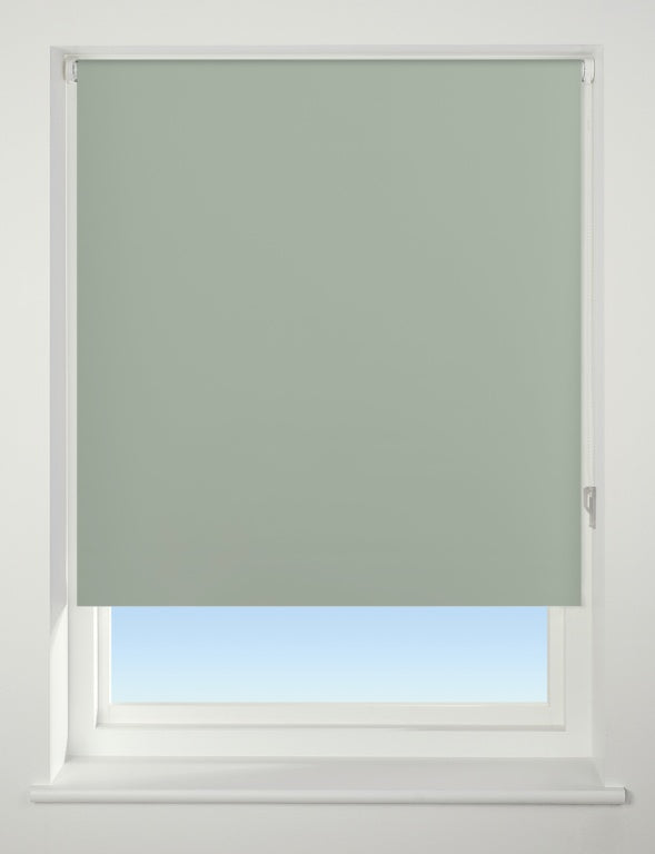 Universal Blackout Roller Blind Sage 60cm