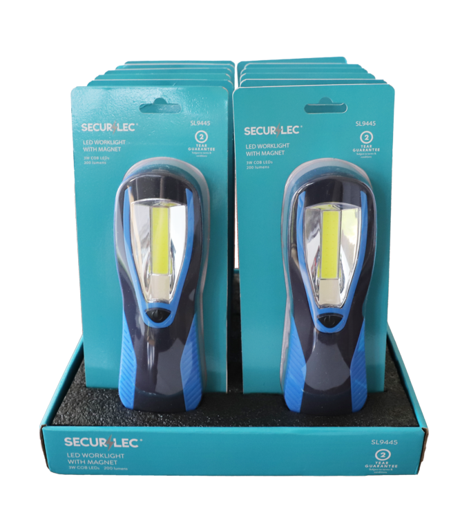 Securlec Portable LED Worklight With Magnet 200 Lumens