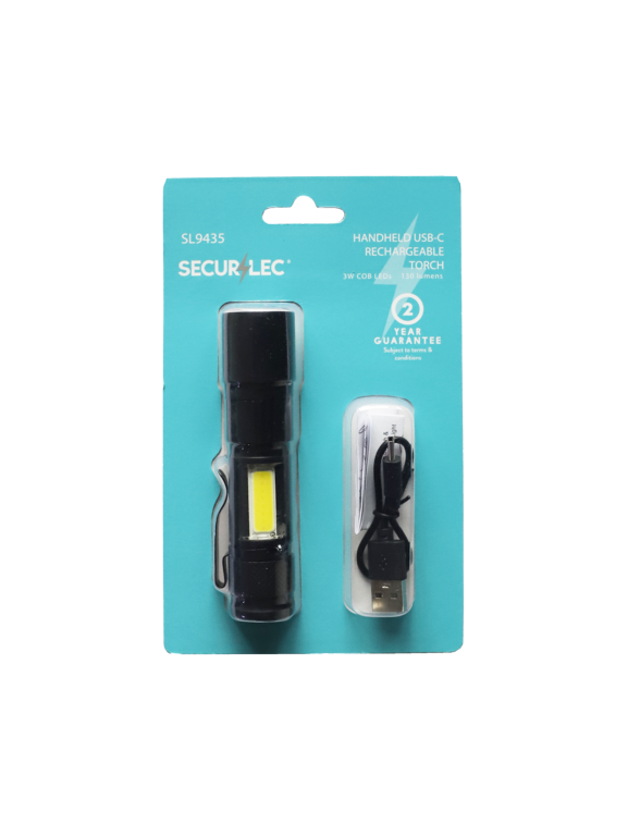 Securlec Handheld USB Rechargeable Torch