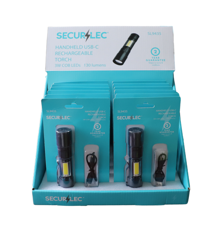 Securlec Handheld USB Rechargeable Torch