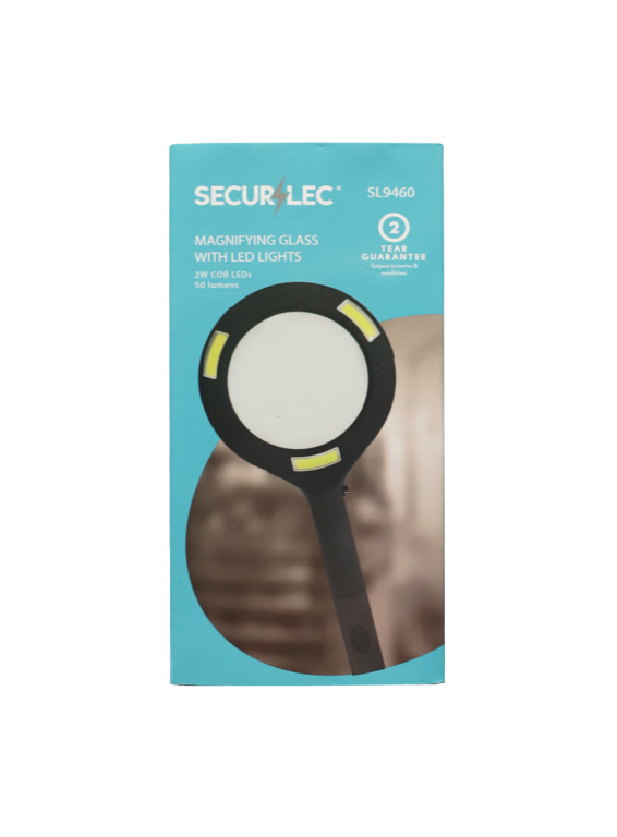 Securlec Magnifying Glass With LED Lights 115mm