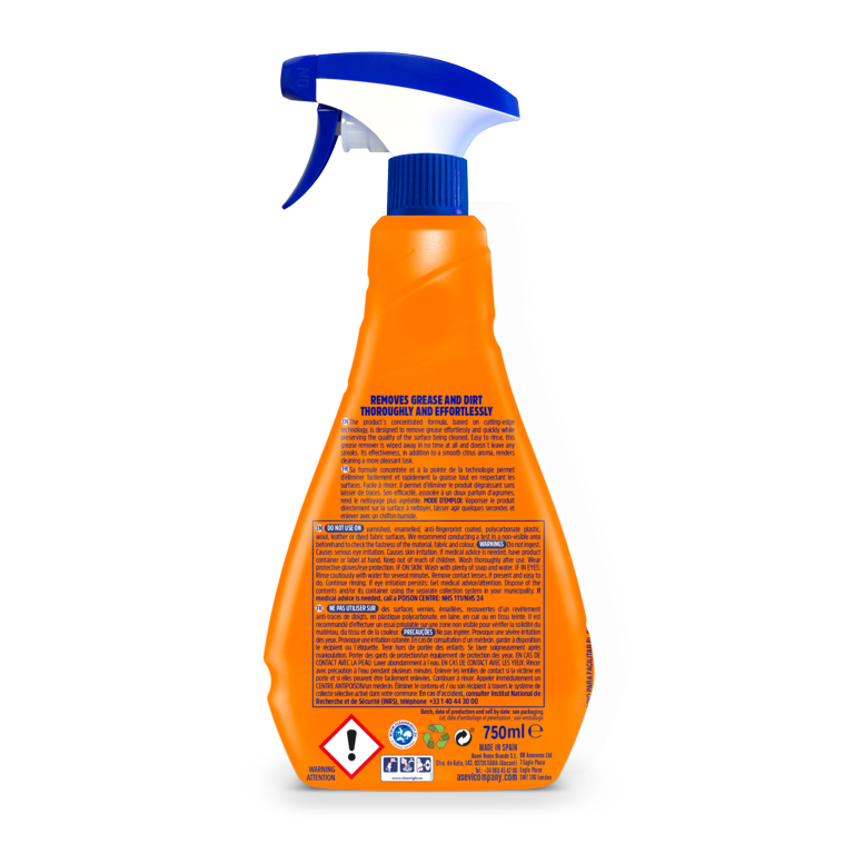 Asevi Disinfectant Grease Remover Spray 750ml