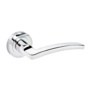 Securit Nova Lever On Rose Handle Pair Polish Chrome Plated