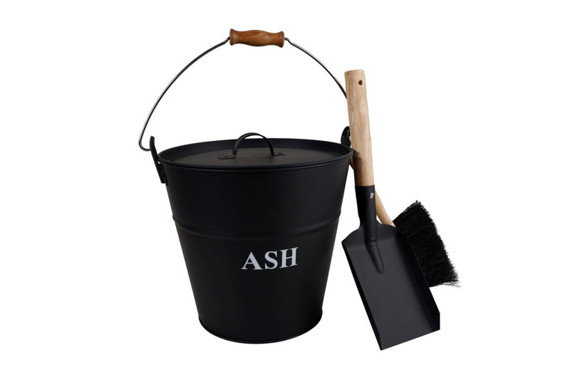 Hearth & Home Deluxe Ash Bucket & Tidy Set 30cm