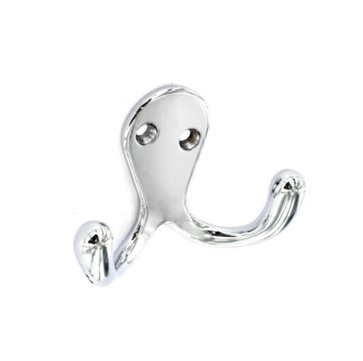 Securit Double Robe Hooks (2) CP 70mm