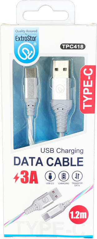 Extrastar Type C Charging Data Cable 1.2m