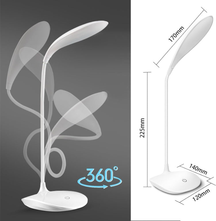 Extrastar Rechargable Dimmable Desk Lamp With Usb 3w White