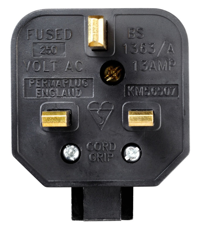 Masterplug Heavy Duty Plug 13 Amp Black