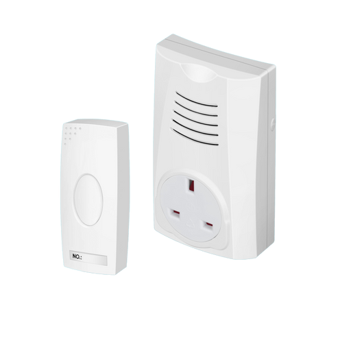 Securlec Plug Through Wireless Doorbell & Chime 100m