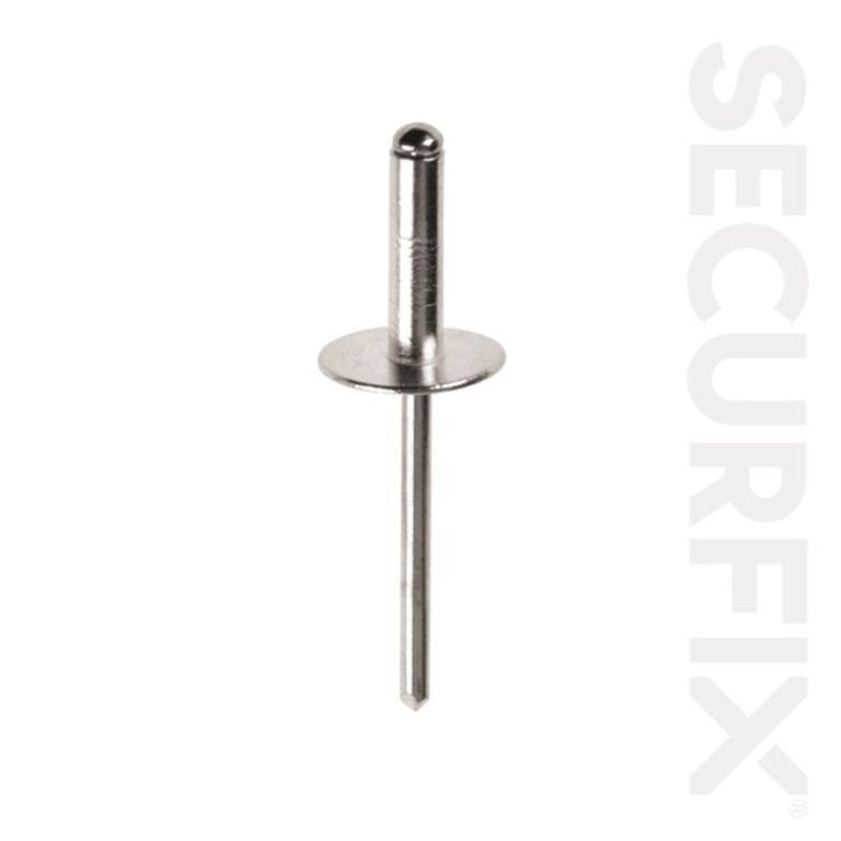 Securfix Domehead Rivets Aluminium/Steel 4.0 x 14mm Pack 90