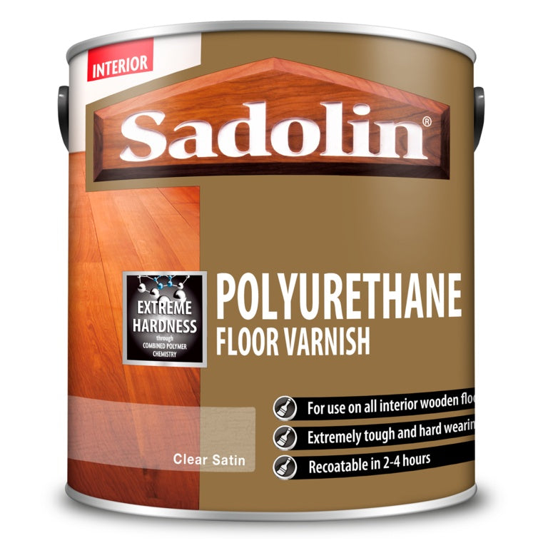 Sadolin Poly Floor Varnish Clear Satin 2.5L