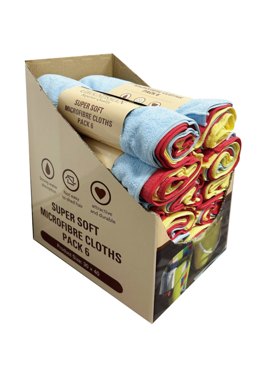 Groundsman Super Soft Microfibre Cloths 40 x 30cm Pack 6