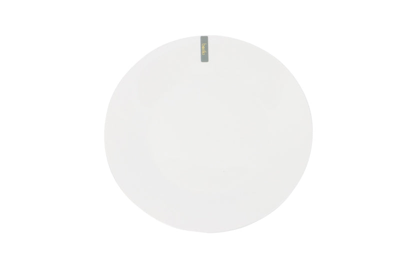Basiks White Porcelain Dinner Plate 10.5"