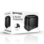 Daewoo Plastic Toaster 2 Slice Black