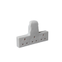 Securlec T Shaped 3 Way Plug In Adaptor 13A 240V