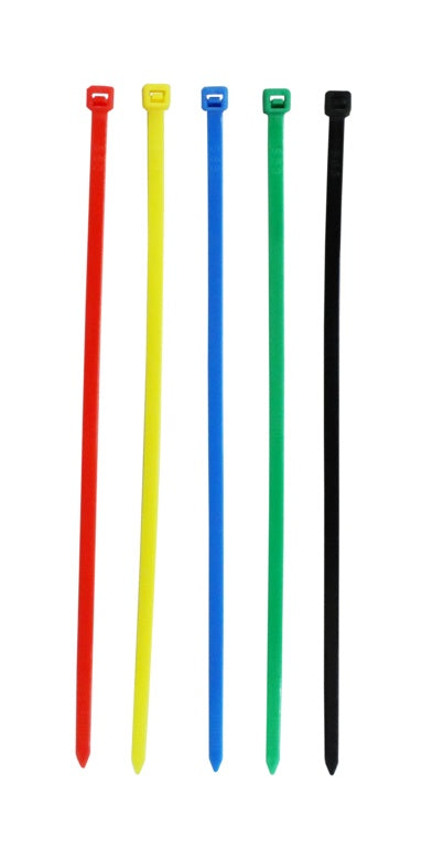 Securlec Cable Ties Assorted 4.5x200mm Pack 100