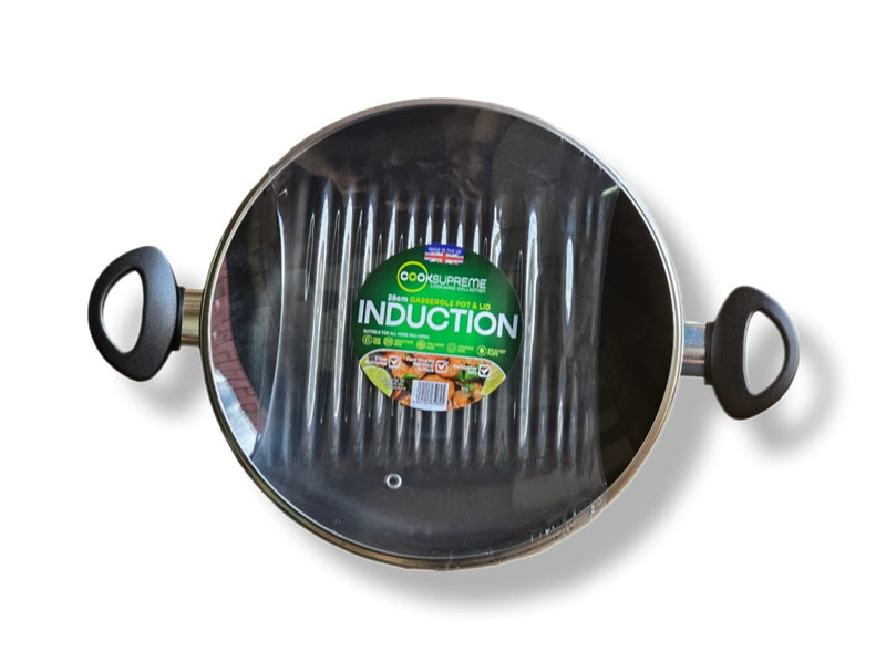 CookSupreme Induction Casserole Pot & Lid 28cm
