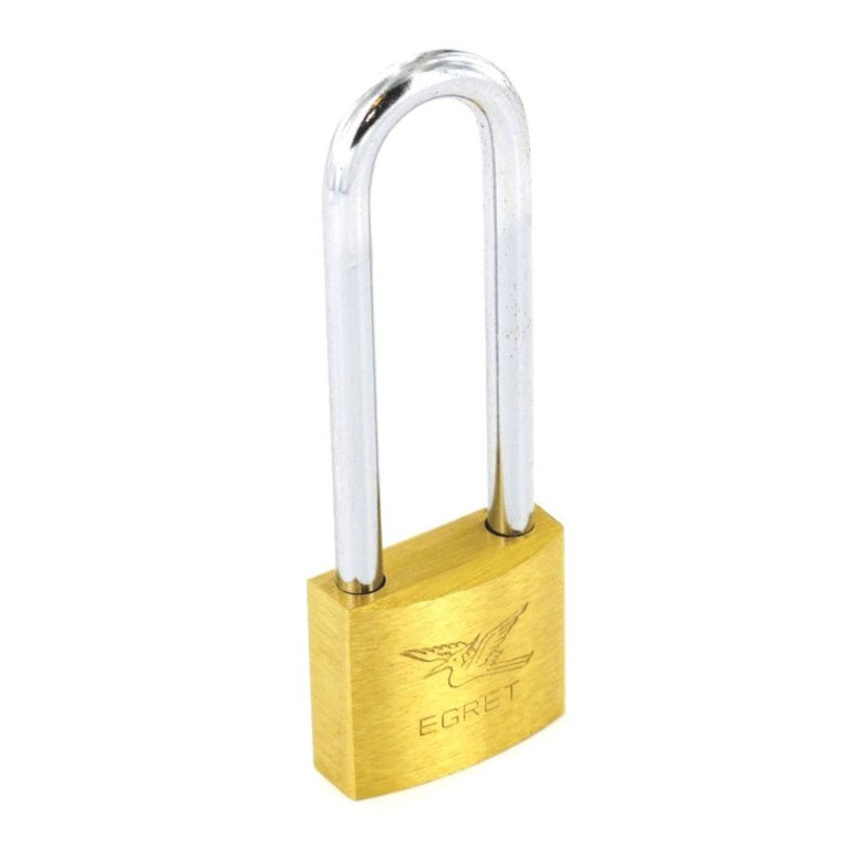 Securit Egret Long Shackle Brass Padlock 30mm