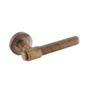 Smiths Architectural Knurled Loop Lever On Rose Antique Brass