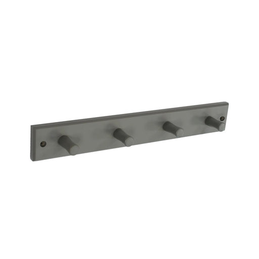 Securit Wood Hook Rail With 4 Hooks Grey