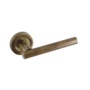 Smiths Architectural T Bar Lever On Rose Antique Brass