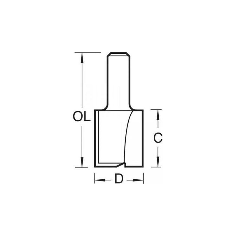 Trend 4/5 x 1/2 TCT Two Flute Cutter 19.1 x 25mm Trend - RockBottom Northampton