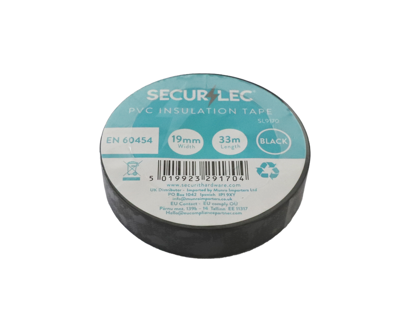 Securlec PVC Insulating Tape Black 33 x 19