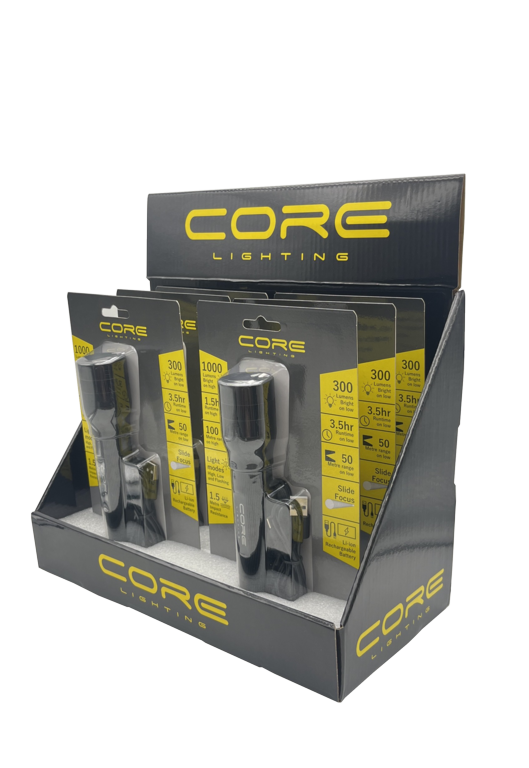 Core Twist Focusing Rechargeable LED Torch 1000 Lumen