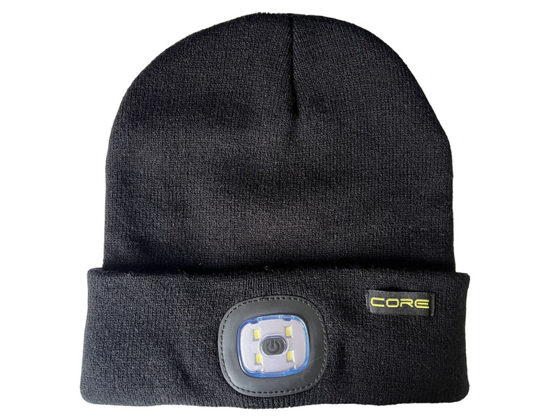 Core Kids Rechargeable Beanie Hat Torch Black