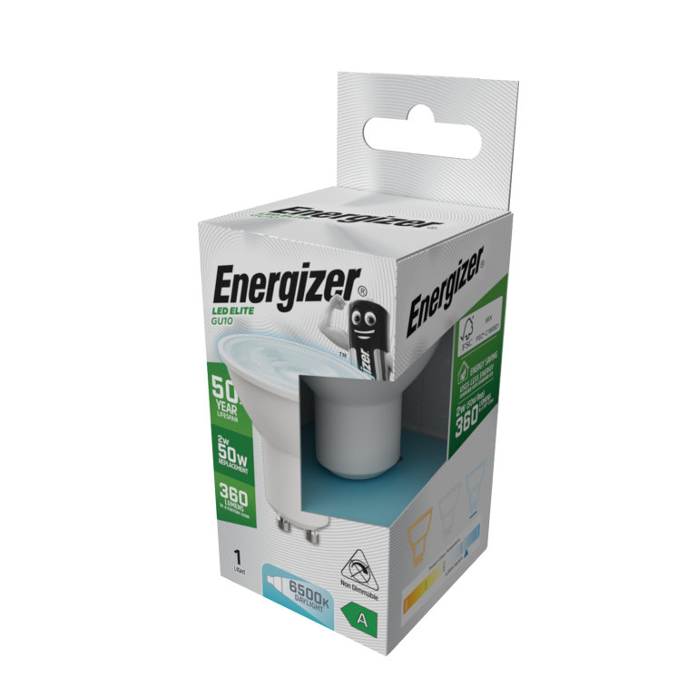 Energizer A Rated GU10 6500k 1.9w